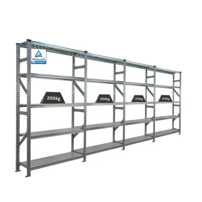 Proregal Fachbodenregal Silber 480x200x32 cm