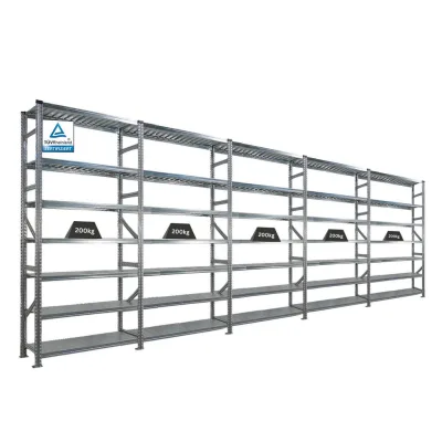 Proregal Fachbodenregal Silber 600x250x40 cm