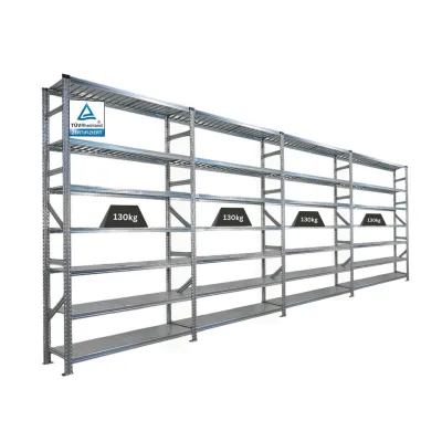 Proregal Fachbodenregal Silber 600x250x50 cm
