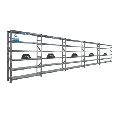 Proregal Fachbodenregal Silber 750x210x40 cm