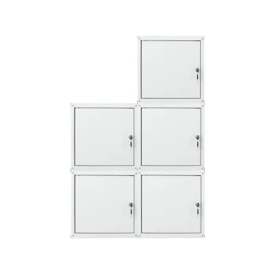 Proregal Schliessfachwürfel Grau 105x70x35 cm