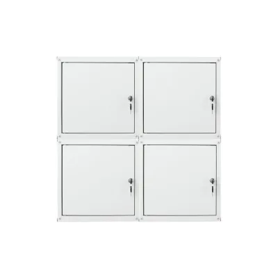 Proregal Schliessfachwürfel Grau 70x70x35 cm