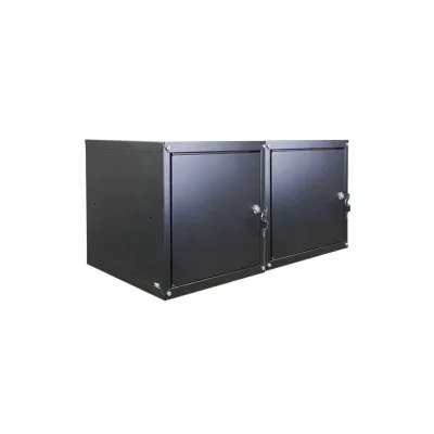 Proregal Schliessfachwürfel Schwarz 90x45x45 cm