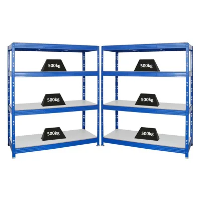 Proregal Schwerlastregal Blau 320x180x60 cm