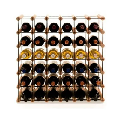 Proregal Weinregal Braun 62.5x62.5x24.5 cm