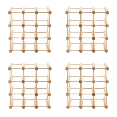 Proregal Weinregal Natur 144x36x24 cm