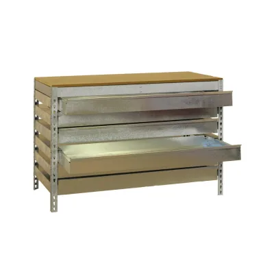 Proregal Werkbank Silber 90x84x76 cm
