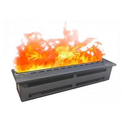 Purline Wasserkamin Schwarz 70x24x19 cm