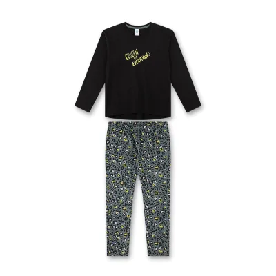Pyjama Teenager lang Queen of Everything Leo-Print Mädchen Pyjama