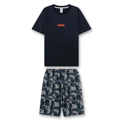 Pyjama Teens kurz Camouflage Jungen Pyjama