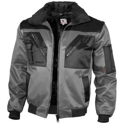 QUALITEX HIGH QUALITY WORKWEAR Pilotenjacke pilotenjacke grau/schwarz Damen: 44 Herren: