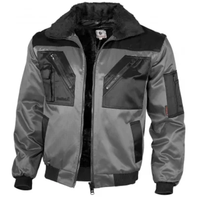 QUALITEX HIGH QUALITY WORKWEAR Pilotenjacke pilotenjacke grau/schwarz Damen: 36 Herren: