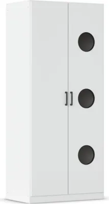 rauch Allrounder Wäscheschrank 2-türig, Farbe Weiß Breite 91 cm