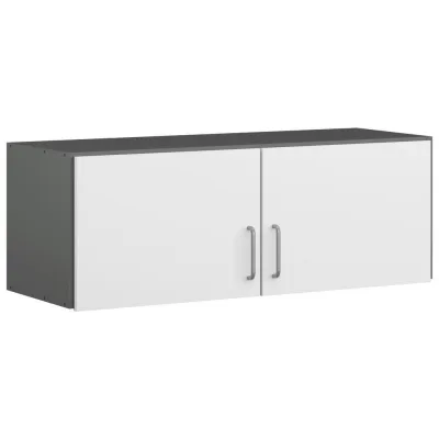 Rauch Möbel Aufsatzschrank Grau, Weiß 91x39x54 cm