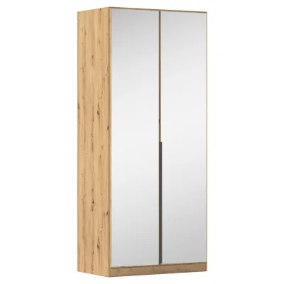 Rauch Möbel Drehtürenschrank Rauch Alabama Dunkelgrau, Eiche Artisan 91x229x54 cm