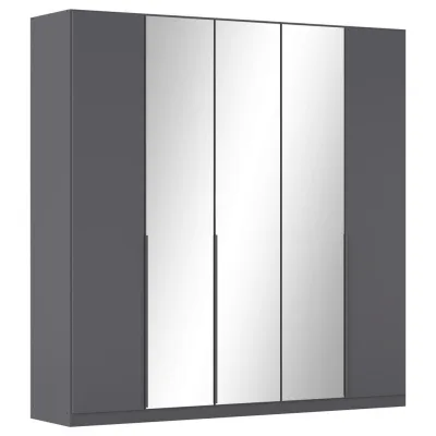 Rauch Möbel Drehtürenschrank Rauch Alabama Grau 226x229x54 cm