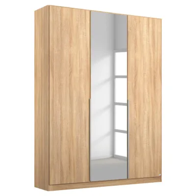 Rauch Möbel Drehtürenschrank Rauch Alabama Silber, Sonoma Eiche 136x229x54 cm