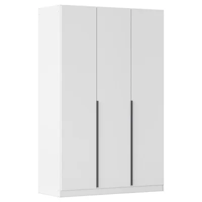 Rauch Möbel Drehtürenschrank Rauch Alabama Weiß, Dunkelgrau 136x229x54 cm