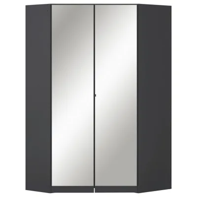 Rauch Möbel Eckkleiderschrank Grau 117x197x104 cm