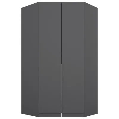 Rauch Möbel Eckkleiderschrank Rauch Alabama Grau 117x229x117 cm
