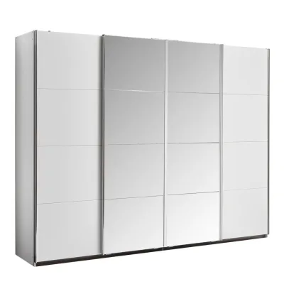 Rauch Möbel Schiebetürenschrank Klar, Weiß 361x211x62 cm