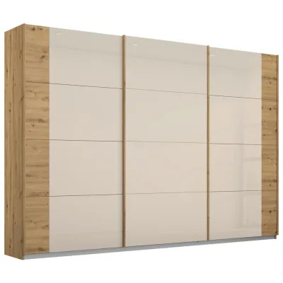 Rauch Möbel Schwebetürenschrank Champagner, Eiche Artisan 271x210x62 cm