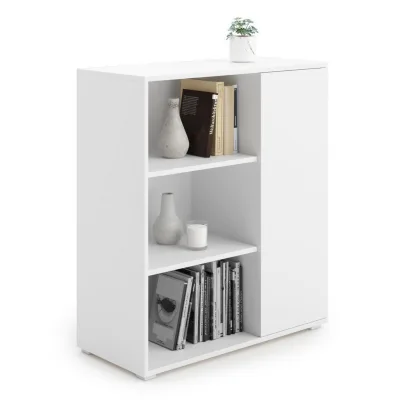Raumhirsch Furniture Bücherregal Weiß 90x104x40 cm