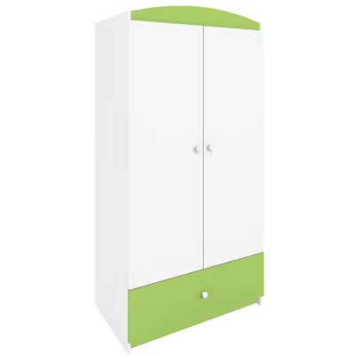 Raumhirsch Furniture Kinderkleiderschrank Grün 90x175x52 cm
