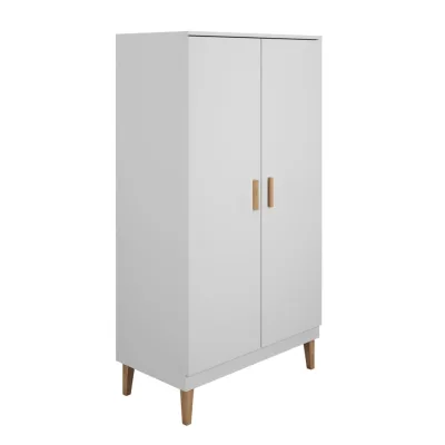 Raumhirsch Furniture Kinderkleiderschrank Weiß 55x184x100 cm