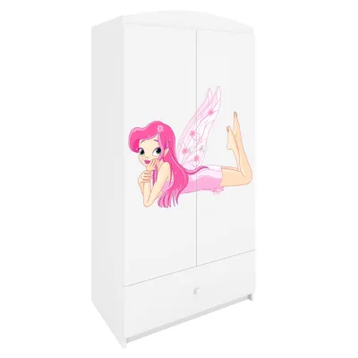 Raumhirsch Furniture Kinderkleiderschrank Weiß 90x175x52 cm