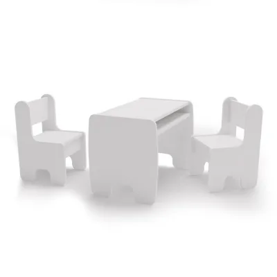 Raumhirsch Furniture Kindersitzgruppe Weiß 70x55x40 cm