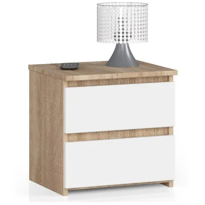 Raumhirsch Furniture Nachttisch Weiß 40x40x35 cm