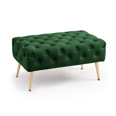 Raumhirsch Furniture Polsterbank Grün 80x41x42 cm