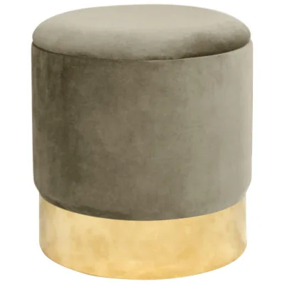 Raumhirsch Furniture Polsterhocker Beige 39x40x39 cm