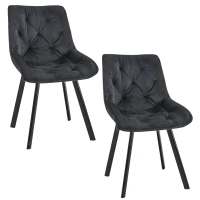 Raumhirsch Furniture Polsterstuhl, Graphit 50x90x59 cm