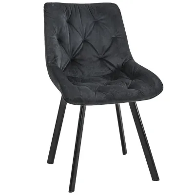 Raumhirsch Furniture Polsterstuhl, Schwarz 50x90x59 cm
