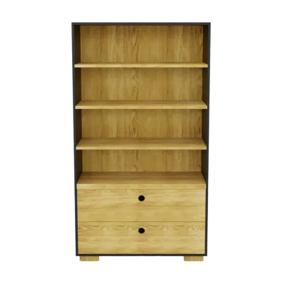 Rawood Furniture Holzbücherregal Eiche 100x180x45 cm