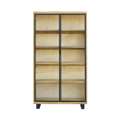 Rawood Furniture Vitrine Eiche 100x200x40 cm