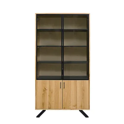 Rawood Furniture Vitrine Eiche 100x200x45 cm