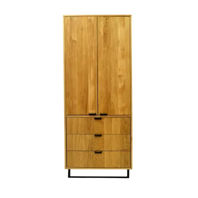 Rawood Furniture Zweiflügelschrank Eiche 80x200x55 cm
