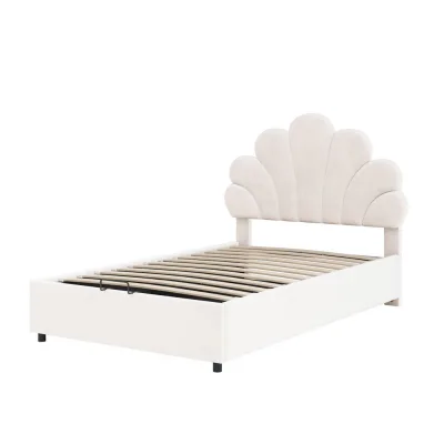 Redom Polsterbett Beige 90x200 cm