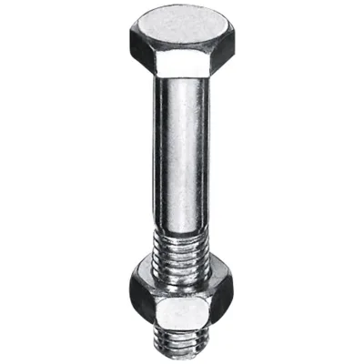 Reidl DIN 601 Sechskantschraube mit Mutter M 10 x 30 4.6 verzinkt farblos
