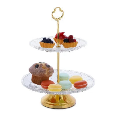 Relaxdays Etagere Transparent 30 cm