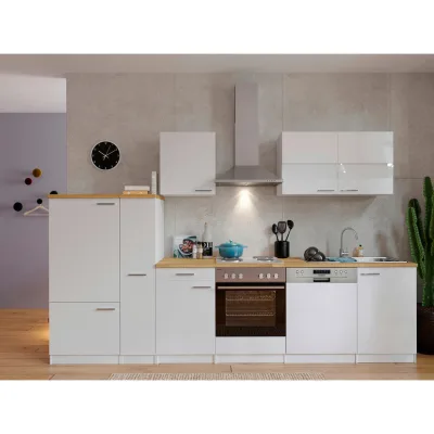 Respekta Küchenleerblock Malia Weiß 310 cm