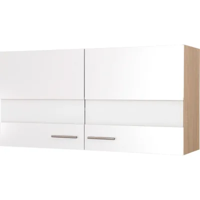 Respekta Küchenoberschrank Merle Weiß, Eiche 110x56.1x34.6 cm