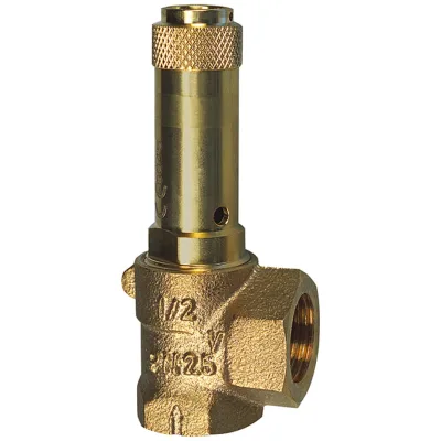 Riegler Eck-Sicherheitsventil, Flüssigkeiten, G 1, Ansprechdruck 1,5 bar