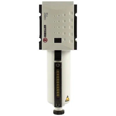 Riegler Filter »FUTURA« mit Metallbeh., Sichtrohr, 5 µm, BG 1, G 3/8, HA