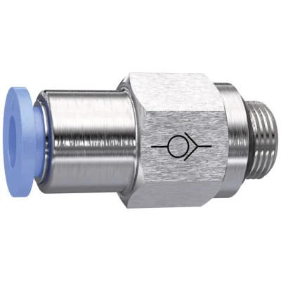 Riegler Gerades Rückschlagventil »Blaue Serie« Gewinde-Schlauch, G 1/2 a., Ø 10 mm