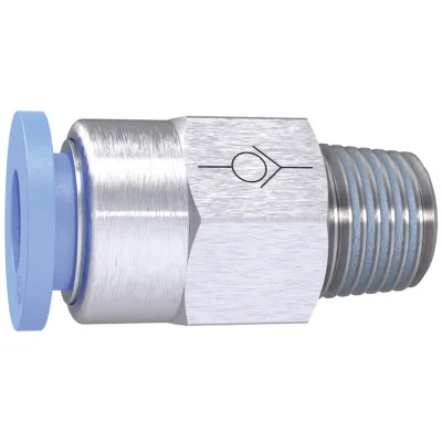 Riegler Gerades Rückschlagventil »Blaue Serie« Gewinde-Schlauch, R 3/8 a., Ø 10 mm