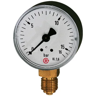 Riegler Standardmanometer, Stahlblechgeh., G 1/8 unten, 0 - 4,0 bar, Ø